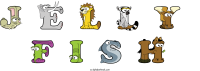 j-e-l-l-y--f-i-s-h animal word art