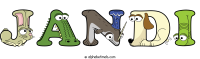 jandi animal word art