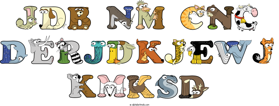 Jdb Nm Cnc Derjdkjewj Kmksd animal word art spelling Jdb Nm Cnc Derjdkjewj Kmksd with Alphabetimals - cartoon alphabet animals