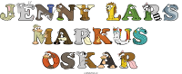 jenny-lars-markus-oskar animal word art