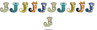 Jjjjjjjjjj J animal word art