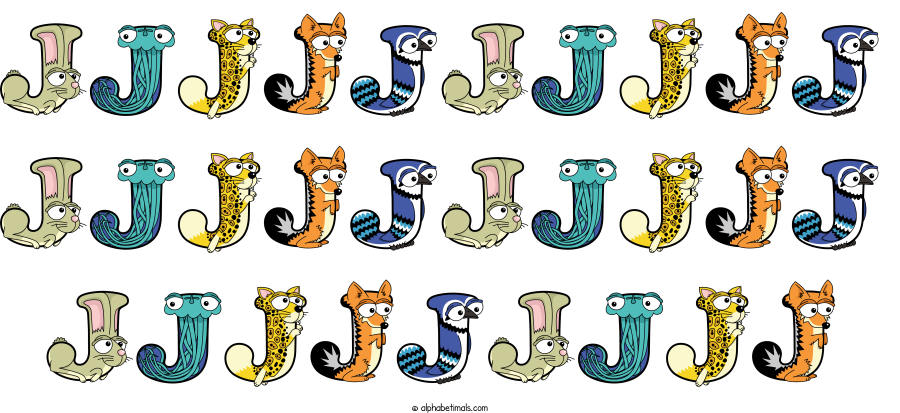 Jjjjjjjjjj Jjjjjjjjjj Jjjjjjjjj animal word art spelling Jjjjjjjjjj Jjjjjjjjjj Jjjjjjjjj with Alphabetimals - cartoon alphabet animals
