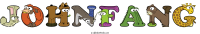 Johnfang animal word art