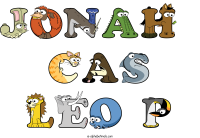 jonah--cas-leo-p animal word art