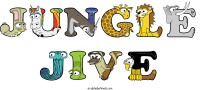 jungle-jive animal word art