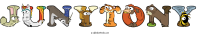 junytony animal word art