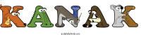 kanak animal word art
