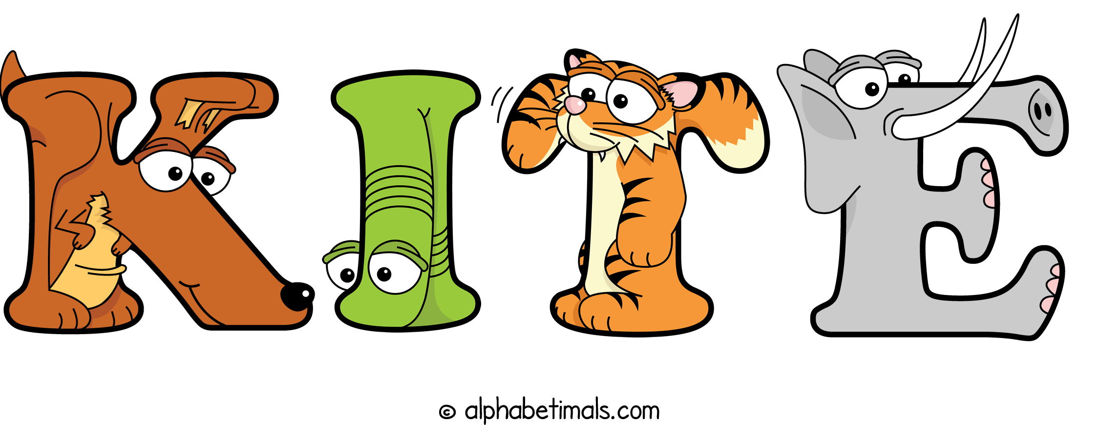 Kittee Word Alphabetimals