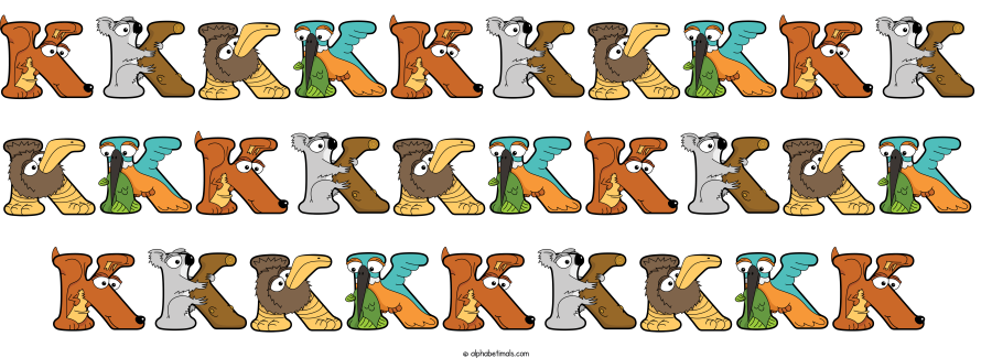 Kkkkkkkkkk Kkkkkkkkkk Kkkkkkkkk animal word art spelling Kkkkkkkkkk Kkkkkkkkkk Kkkkkkkkk with Alphabetimals - cartoon alphabet animals