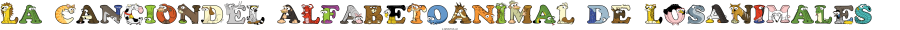 La Canciondel Alfabetoanimal De Losanimales animal word art spelling La Canciondel Alfabetoanimal De Losanimales with Alphabetimals - cartoon alphabet animals