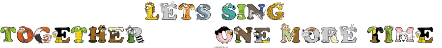 Lets Sing  Together       One More Time animal word art spelling Lets Sing  Together       One More Time with Alphabetimals - cartoon alphabet animals