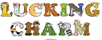 lucking-charm animal word art