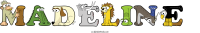 madeline animal word art