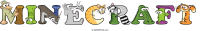 minecraft animal word art