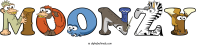 moonzy animal word art