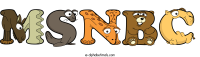 msnbc animal word art