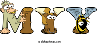 myy animal word art