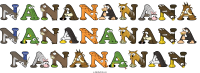 nanananana-nanananana-nanananan animal word art