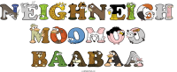 neighneigh-moomoo-baabaa animal word art