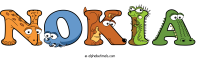 nokia animal word art