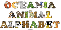 oceania-animal-alphabet animal word art