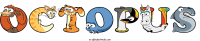 octopus animal word art