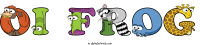 oi-frog animal word art