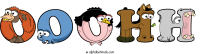 ooohh animal word art