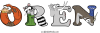 oren animal word art