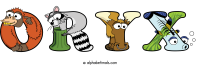 oryx animal word art