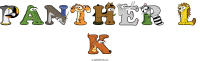 Panther L K animal word art