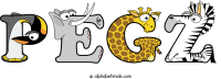 pegz animal word art