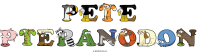 pete-pteranodon animal word art