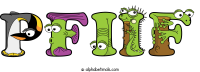 pfiif animal word art