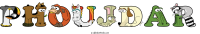 phoujdar animal word art