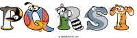 pqrst animal word art