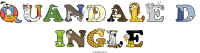 quandale-d-ingle spelled using animal alphabet letters