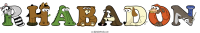 rhabadon animal word art