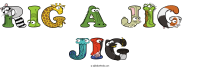 Rig A Jig  Jig animal word art