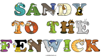 sandy-to-the-fenwick animal word art