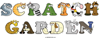 scratch-garden animal word art