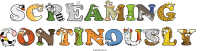 screaming--continously animal word art