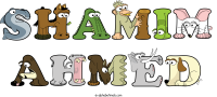 shamim-ahmed animal word art