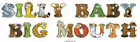 silly-baby--big-mouth animal word art