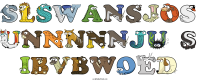 slswansjos-unnnnnju-s-ibvbwoed animal word art