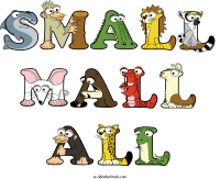 small-mall-all animal word art