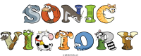 sonic-victory animal word art
