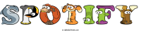 spotify animal word art