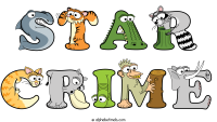 star-crime animal word art