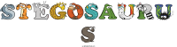 stegosauru-s animal word art